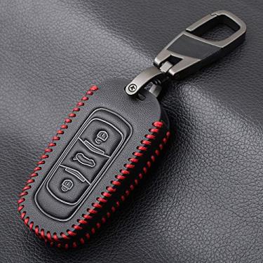 Imagem de CSHU Couro porta-chaves capa porta-chaves anel porta-chaves, adequado para Geely Atlas Boyue NL3 EX7 Emgrand X7 EmgrarandX7 SUV GT GC9 Borui