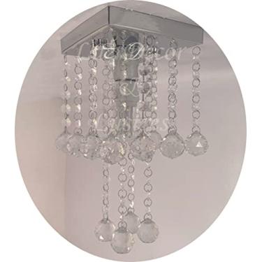 Imagem de Luminária De Teto Com Cristais Legítimos k9 De 30mm (20cm)