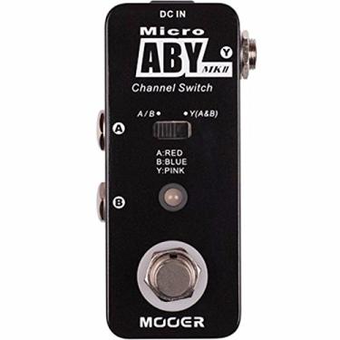 Imagem de Mooer Pedal ABY Box MAB2 | para Guitarra, Comutador A/B-Y, Bidirecional, Duas Entradas/Saídas, True Bypass, Compacto, Alimentação 9V DC