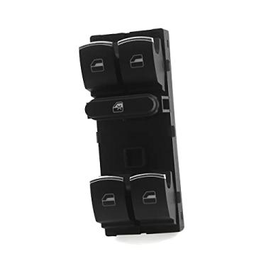 Imagem de A ABSOPRO Interruptor de janela Master Power 5K4-959-857, lado esquerdo do motorista de substituição para Volkswagen Jetta 2011-2018 preto