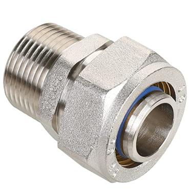 Imagem de Hromee Encaixe reto para tubos de 3/4 polegadas com rosca NPT macho de 3/4 polegadas com sistema de tubulação de ar