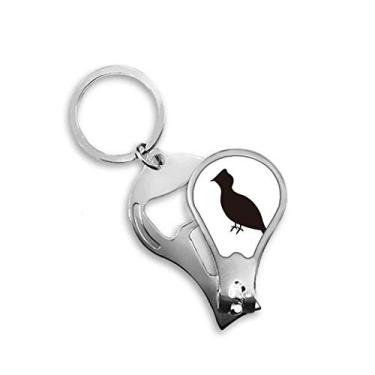 Imagem de Cortador de unhas Black Grouse Animal Retrato Cortador Abridor Chaveiro Tesoura