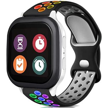 Imagem de Pulseira de silicone Sport Gizmo para crianças, pulseira de relógio inteligente de 20 mm macia e respirável compatível com relógio Gizmo 3 2 1 para meninos e meninas