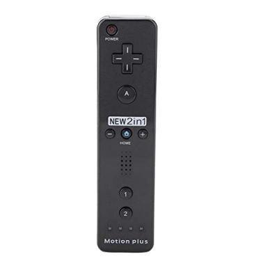 Imagem de Pequeno gamepad com joystick analógico com botão poderoso somatossensorial moderno para controle de jogos (preto)