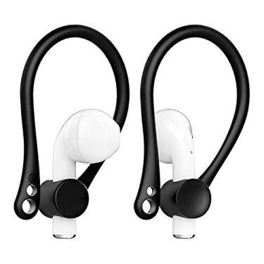 Imagem de Fixador Segurador Externo Orelha Anti Queda Preto Para AirPods