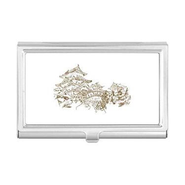 Imagem de Estojo porta-cartões China Landmark Sketch