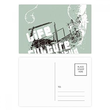 Imagem de Graffiti Street Life Culture Attitude Art Conjunto de cartões postais de aniversário para enviar cartões de agradecimento