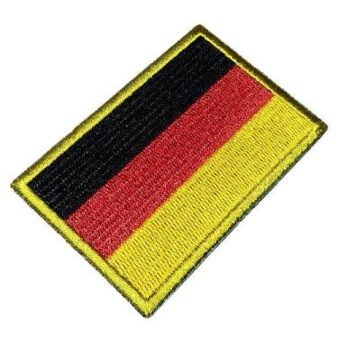 Imagem de Bandeira Alemanha Patch Bordado Para Uniforme Camisa Kimono - Br44
