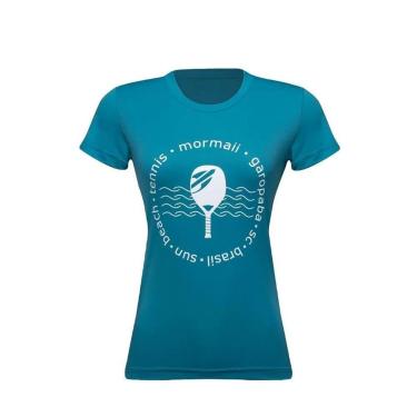 Imagem de Camiseta Feminina Manga Curta Beach Tennis Sun Azul - Mormaii-Feminino