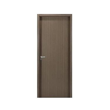 Imagem de Kit Porta de Madeira Lisa 215x84cm com Batente de Mdf Ultra 7cm Melamínico Mgm Carvalho Quebec