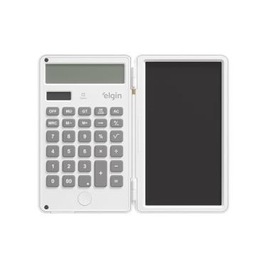 Imagem de Calculadora com Quadro de Anotações Branca Elgin