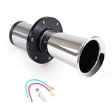 Imagem de Buzina de ar super alta para carro buzina de ar antiga Ahooga Klaxon 12V vintage OO-GA clássico para modelo T estilo antigo cromo 115dB kit de buzinas de trem de motocicleta (cor: cromo, tamanho: 12V)