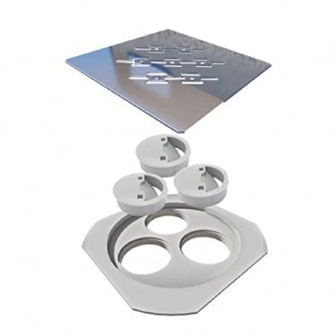 Imagem de Ralo inox quadrado 15x15 com fecha ralo polido