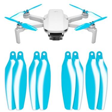 Imagem de Master Airscrew Hélices Stealth para DJI Mini 2, Mini 2 SE, Mini SE e Mini 4K - Azul, 4 hélices no conjunto