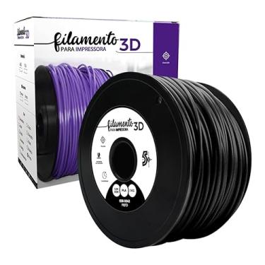 Imagem de Filamento Pla Preto - 3Mm - 1Kg 5+ Pla, Vermelho, 3Mm