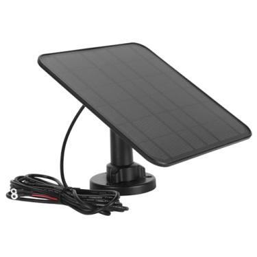 Imagem de Painel Solar para Câmera de Painel Solar de Campainha de Anel, Painel Solar de 12 W para Campainha, Suporte Ajustável de 360 ​​graus, Carregador de Painel Solar de Câmera para