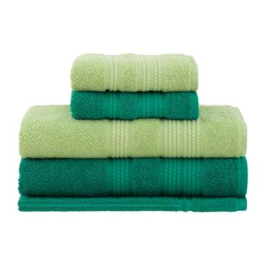 Imagem de Jogo de Toalhas Buddemeyer Frape Dots Banhão Verde Claro/Verde 5 peças