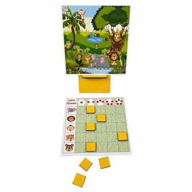 Imagem de Loto Animais Apoio Lúdico Coordenação Visomotora Brinquedo Educativo Briqnuedo Infantil