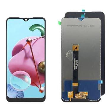 Imagem de SHOWGOOD Display LCD para LG K51 Display Touch Screen Assembly Tela de substituição para lg q51 peças originais com moldura (Q61 preto sem moldura)