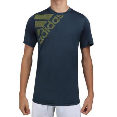 Imagem de Camiseta Adidas Freelift Graphic Tee Marinho E Limão