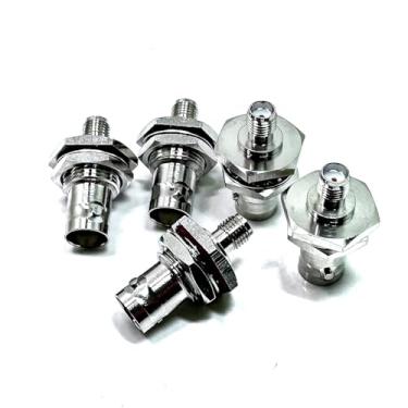 Imagem de RFVOTON Conectores coaxiais BNC SMA fêmea SMA para BNC conectores coaxiais de anteparo fêmea adaptadores coaxiais RF de baixa perda para antenas, dispositivos LAN sem fio, cabo coaxial, WiFi, rádios,