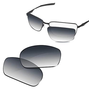 Imagem de Glintbay Lentes de óculos de sol de substituição 100% precisas para Oakley Splinter - Cinza polarizado gradiente