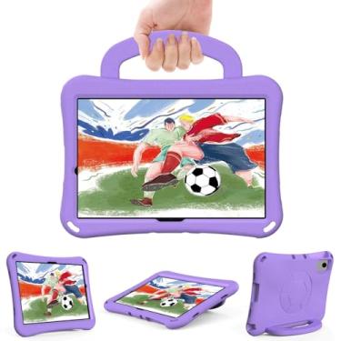 Imagem de Dteck Capa para tablet Samsung Galaxy Tab A9 Plus 2023 de 11 polegadas, modelo SM-X210/X215/X216 - [futebol fofo] capa resistente à prova de choque para crianças, capa traseira com alça portátil com