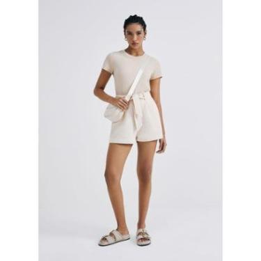 Imagem de Shorts Clochard Feminino Cintura Alta - Terracota G-Feminino
