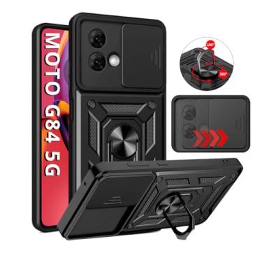 Imagem de Capa Capinha Armor Anti Impacto Ring Luxo Para Moto G84 5G (Tela 6.55) + Anel Giratorio + Proteção De Câmera - Proteção Militar