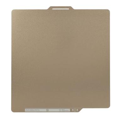 Imagem de Placa de Construção de Dupla Face, Placa de Construção de Impressora 3D de 257 X 257 Mm, Cama de Construção PEI Texturizada de Dupla Face para Bambu P1P X1C Gold