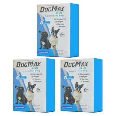 Imagem de DogMax Plus - Ação 4 em 1 - Remédio para pulgas, carrapatos, vermes e sarna 12 Comprimidos 15kg