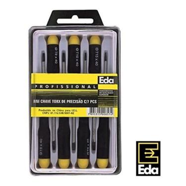 Imagem de Jogo Chave Torx Torque Tork Precisão 7 Peças T5 A T15