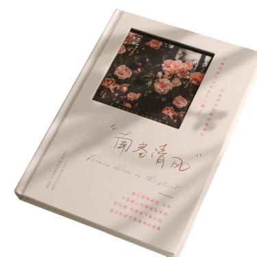 Imagem de Joucien Caderno criativo, artístico, minimalista, tendência retrô, caderno estudantil, caderno vazado Ledger-Nanxiang feng L