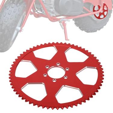 Imagem de IUVWISN #35 Corrente 65 Dentes Roda Dentada Traseira CNC para CT100U CC100X CK100 Baja Doodle Bug Blitz Dirt Bug Racer DB30 97cc 100cc Go Kart Mini Bicicleta Vermelha
