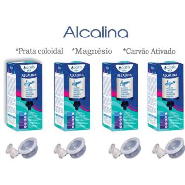 Imagem de 4 Velas Refil Para Filtro Água Alcalina Ionizada Com Magnésio + 4 Boia