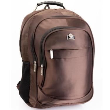 Imagem de Mochila Bolsa Reforçada Notebook Escola Faculdade Trabalho C/ Cabo De 