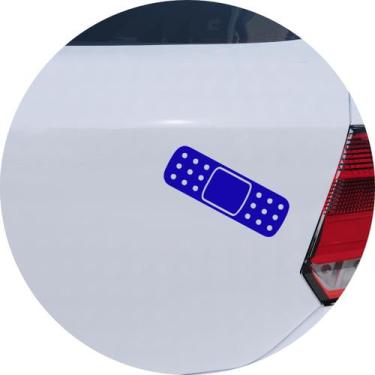 Imagem de Adesivo de Carro Band Aid Curativo - Cor Amarelo - Melhor Adesivo, Azu