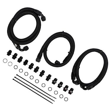 Imagem de Linhas Resistentes do Refrigerador Transmissão para Duramax Lb7 Lly 6.6l-kit Premium Mangueira do Refrigerador Transmissão do Metal