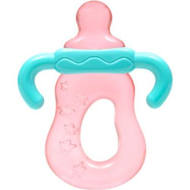Imagem de Mordedor com Água Bebê Mamadeira Massageador Gengiva Livre de Bpa Buba