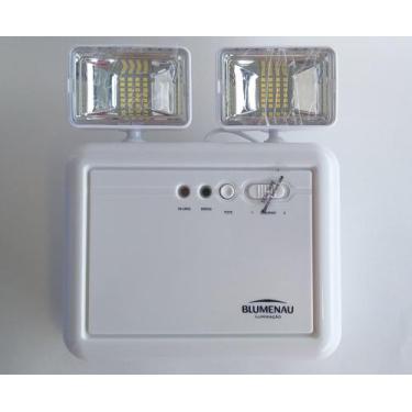 Imagem de Luminária de Emergência LED 2200 Lúmens Bloco Autônomo Bivolt  - BLUME