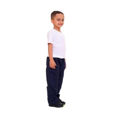 Imagem de Kit Com 3 Calças Infantil De Tactel Uniforme Escolar Menino - Repeliqu