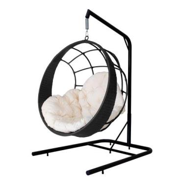 Imagem de Cadeira Balanço Ninho Suspenso com Suporte e Almofada Impermeável - Ac