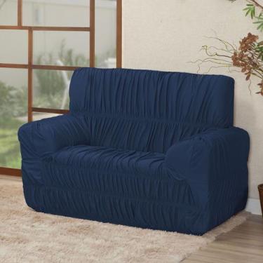 Imagem de Capa De Sofá 2 Lugares Avulsa Elasticada Malha Gel - Nalu Casa e Decor