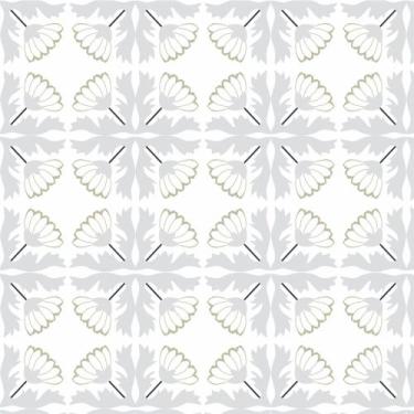 Imagem de Papel de Parede Adesivo Lavável Para Cozinha Banheiro Azulejo Rolo 1m 