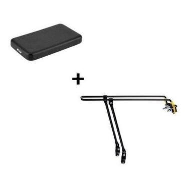 Imagem de Bagageiro + Garupa Preta Rack Bike Bicicleta 26 29 Até 70kg - Kalf, Fl