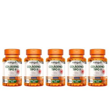 Imagem de Kit 5 Colágeno Tipo 2 Katigua 30 Cápsulas 40mg.