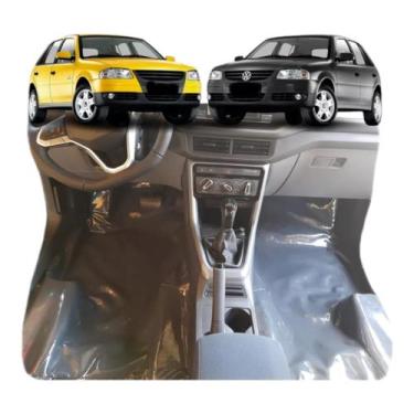 Imagem de Tapete Em Vinil Verniz Assoalho Gol G2,g3,g4 4 portas - MANOS TAPETES