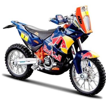 Imagem de Miniatura Moto Ktm 450 Dakar Rally Red Bull 1/18 Bburago 51071