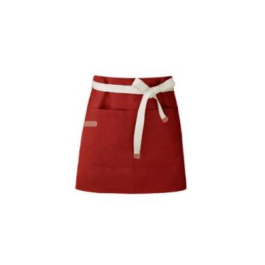 Imagem de Avental de Cintura Vermelho Artes Pintura Cafeteria Loja - CASACHA