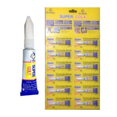Imagem de Super Cola Instantanea 3g Cartela com 12 Un. - HAI BRASIL